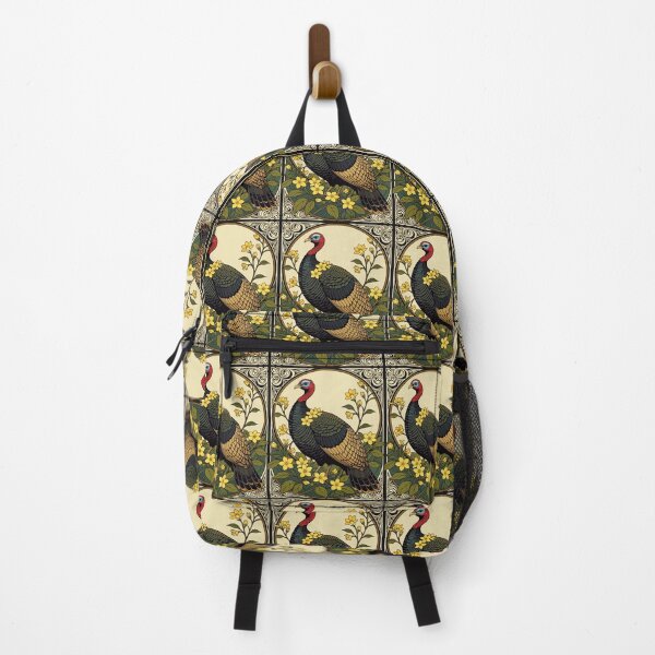 Item preview, Wild Game Bird Turkey And Jasmine Flowers Illustration designed and sold by taiche.
