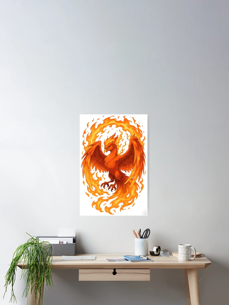 Thumbnail 2 of 3, Poster, Anime Phoenix designed and sold by RazorSpark.