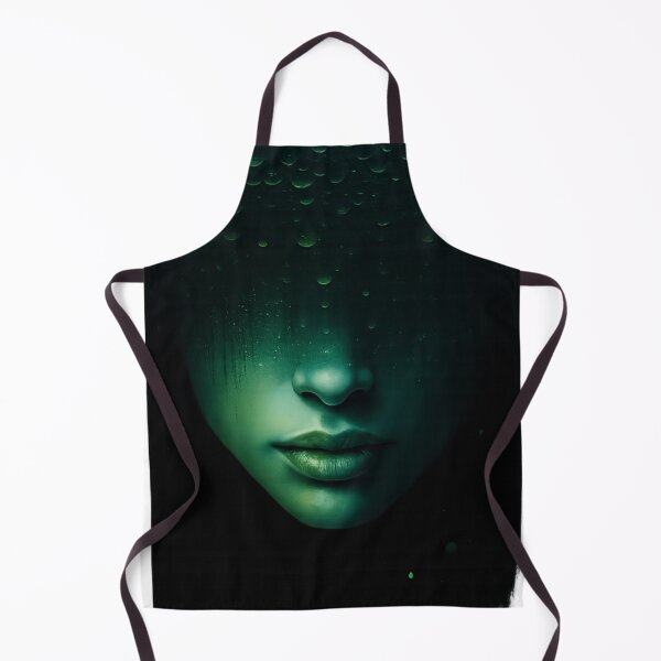 Item preview, Disappear – Neon-Noir Portrait in Turquoise | Surreal Dark Aesthetic designed and sold by Bernd Friese.