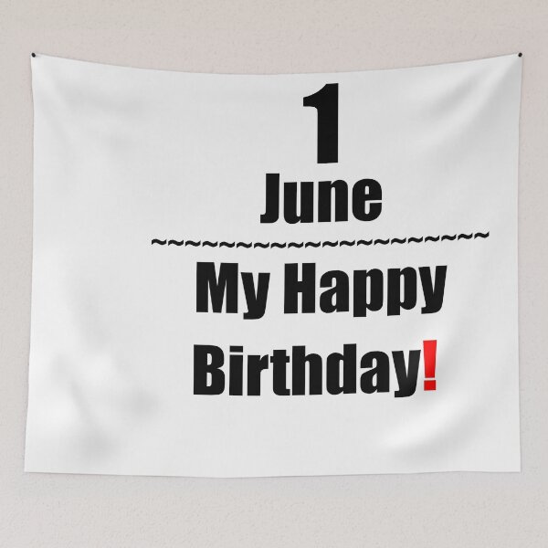 Item preview, 1 June Birthday designed and sold by ariksworld.