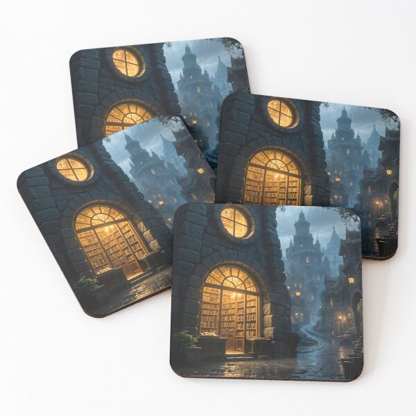 Item preview, Ancient cozy library designed and sold by worldimagine91.