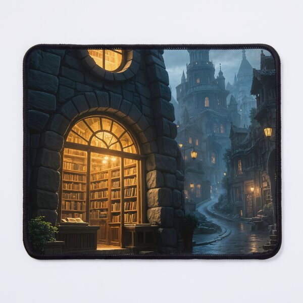Item preview, Ancient cozy library designed and sold by worldimagine91.