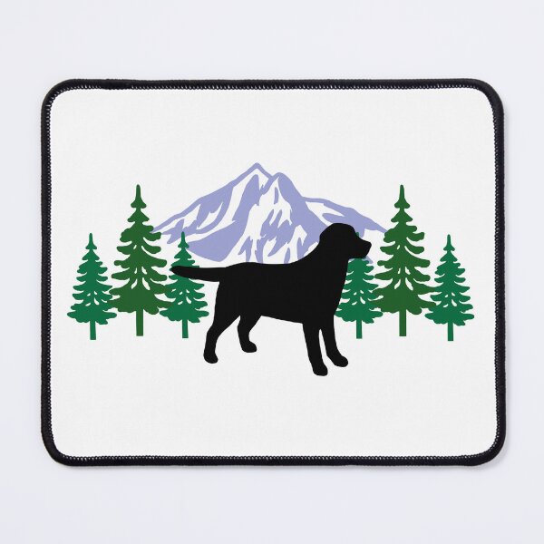 Item preview, Black Labrador Silhouette Evergreen designed and sold by HappyLabradors.