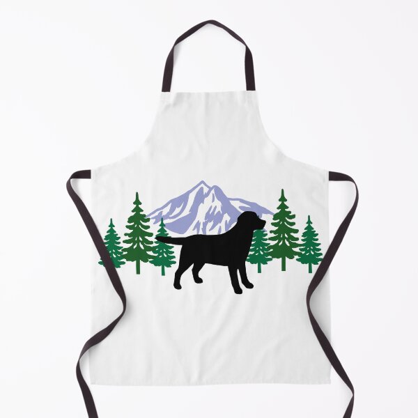 Item preview, Black Labrador Silhouette Evergreen designed and sold by HappyLabradors.