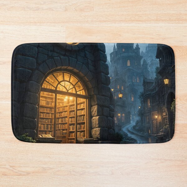 Item preview, Ancient cozy library designed and sold by worldimagine91.