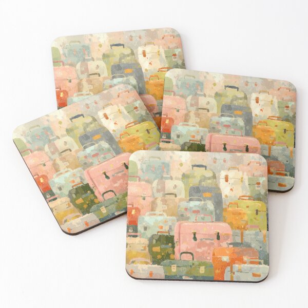 Item preview, Watercolor Suitcase Pattern designed and sold by solynneart.