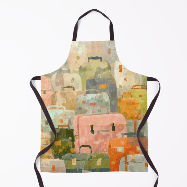 Item preview, Watercolor Suitcase Pattern designed and sold by solynneart.