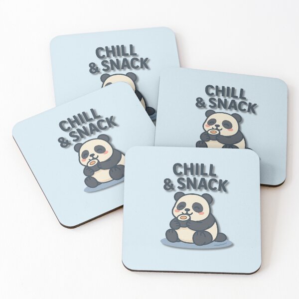 Item preview, Chill & Snack Panda Cartoon – Cute Panda Eating Sushi Illustration designed and sold by konthai.familyart.