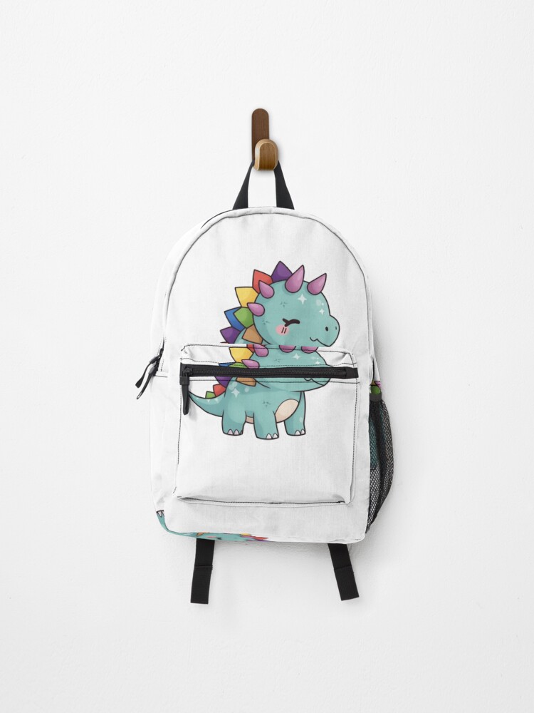 Thumbnail 1 of 3, Backpack, Stegaysaurus designed and sold by NoobsDesign.
