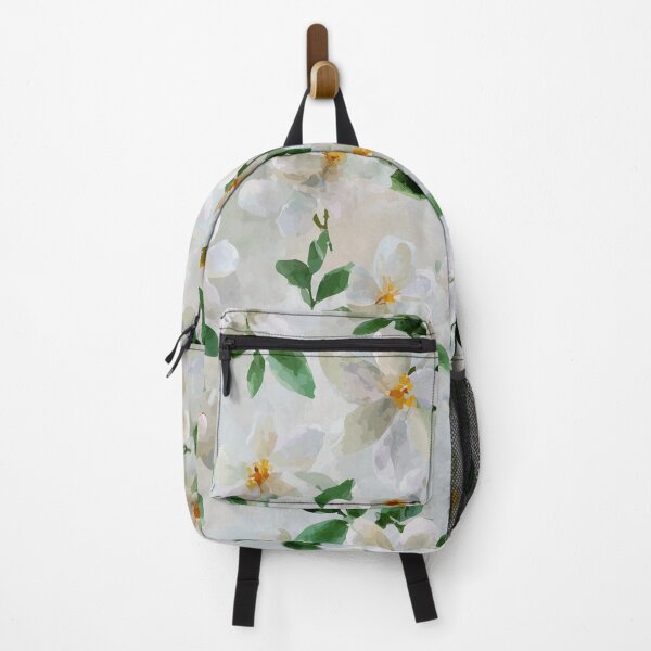 Item preview, Watercolor White Jasmine Floral Pattern designed and sold by solynneart.