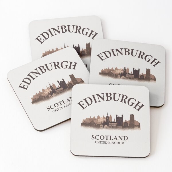 Item preview, Edinburgh Scotland Skyline – Vintage Scottish Cityscape Design designed and sold by MAGICKEY2024.