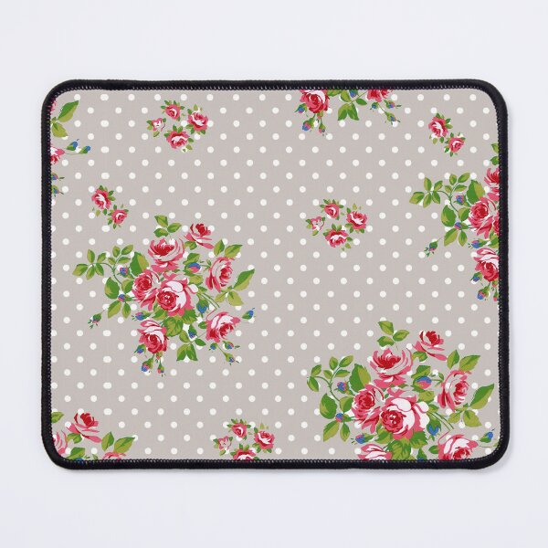 Item preview, Retro Roses on Grey Polka Dot designed and sold by HasHs.