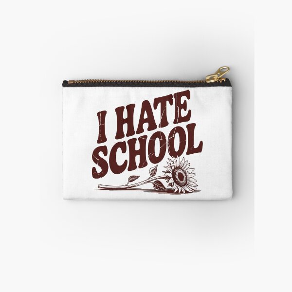 Item preview, I Hate School Sunflower Retro Typography designed and sold by MonkiFlipp.