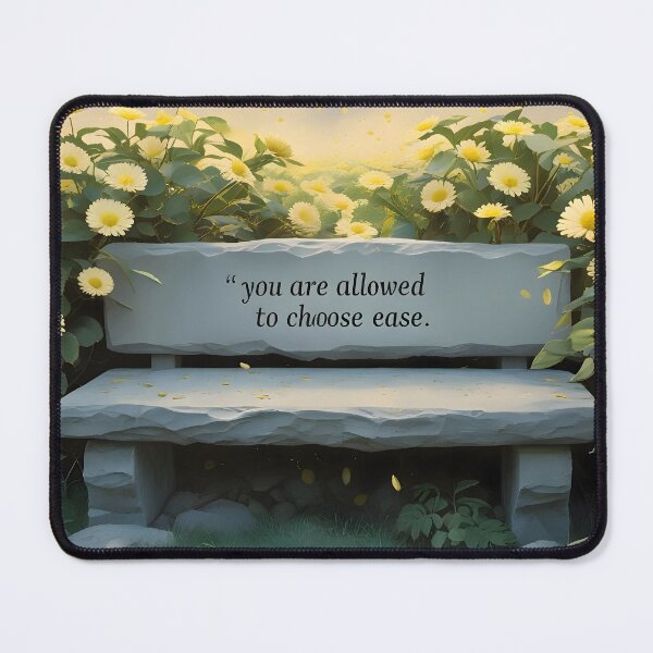Item preview, You Are Allowed To Choose Ease, Surreal Botanical Sketch, Affirmation Art With Golden Shrub Daisy Flowers designed and sold by MoMidoStore.