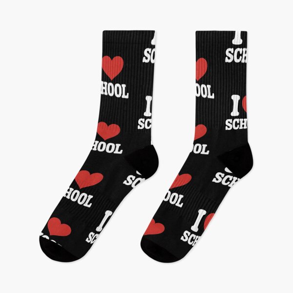 Item preview, I Love School Red Heart Typography designed and sold by MonkiFlipp.