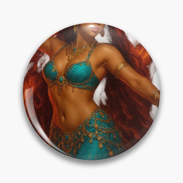 Item preview, Neon Belly Dancer in Flames – Egyptian Fire Goddess PNG designed and sold by Aucia.