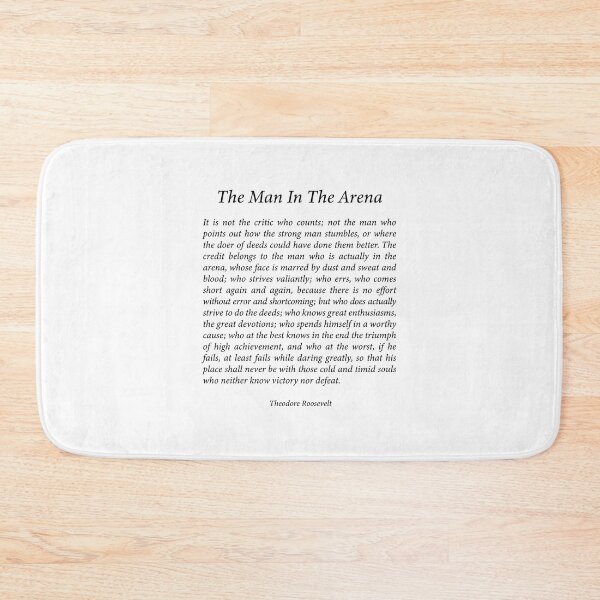 Item preview, The Man in the Arena Quote designed and sold by corbrand.