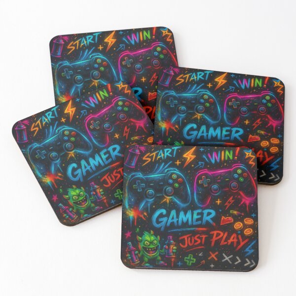 Item preview, Elite Graffiti Gaming Pattern – Street Art Vibes with Controllers & Spray designed and sold by ezsketch25.