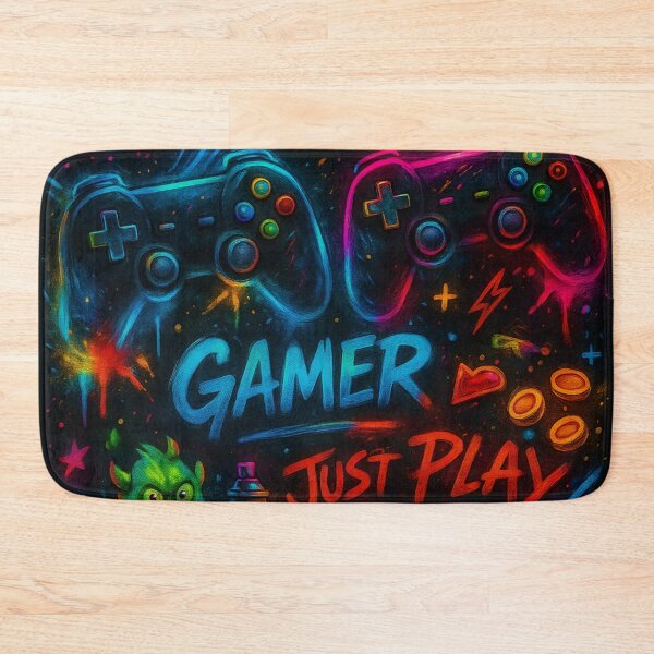 Item preview, Elite Graffiti Gaming Pattern – Street Art Vibes with Controllers & Spray designed and sold by ezsketch25.