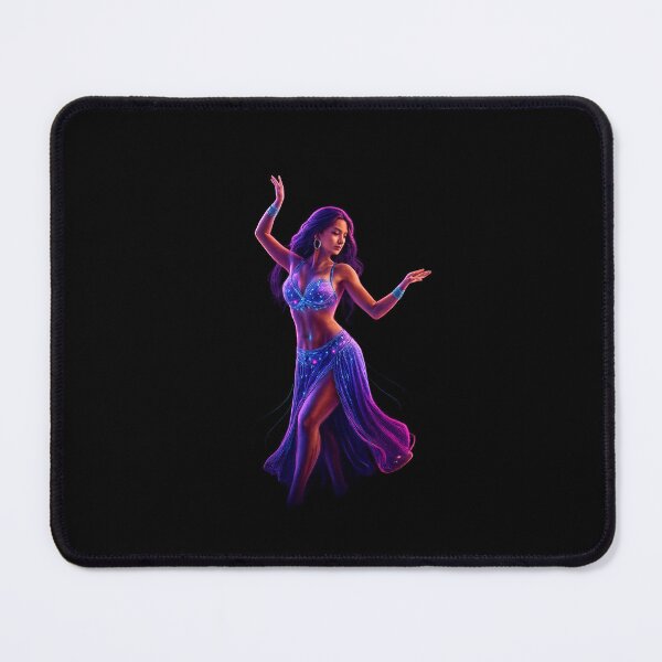 Item preview, Neon Belly Dancer in Flames – Egyptian Fire Goddess PNG designed and sold by Aucia.