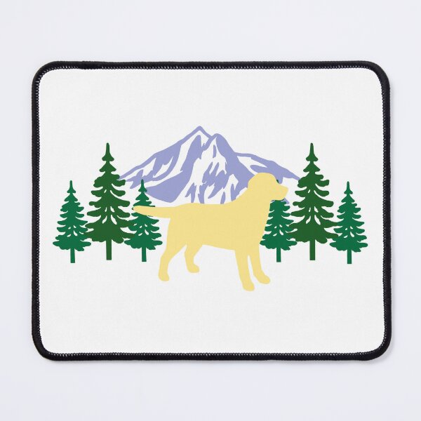 Item preview, Yellow Labrador Silhouette Evergreen designed and sold by HappyLabradors.