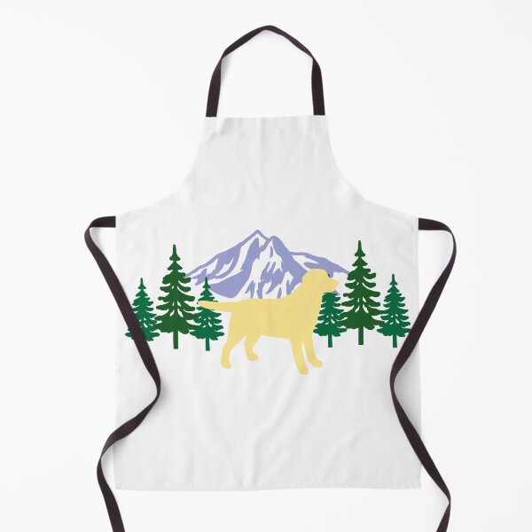 Item preview, Yellow Labrador Silhouette Evergreen designed and sold by HappyLabradors.