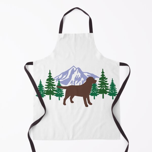 Item preview, Chocolate Labrador Silhouette Evergreen designed and sold by HappyLabradors.