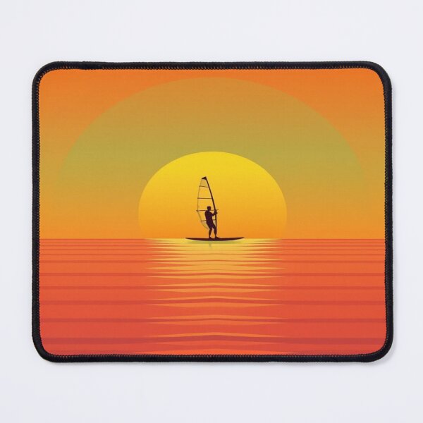 Item preview, Vintage Windsurf Poster T-shirt - Retro Sunset Summer Surf Silhouette. designed and sold by Ralek.