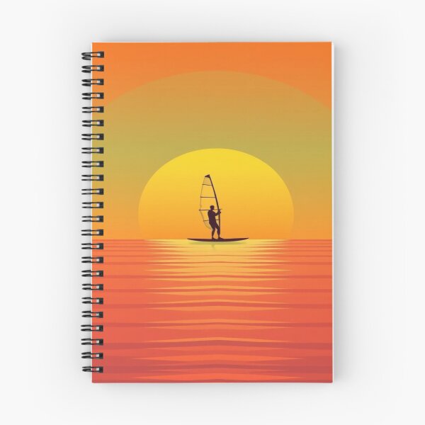 Item preview, Vintage Windsurf Poster T-shirt - Retro Sunset Summer Surf Silhouette. designed and sold by Ralek.