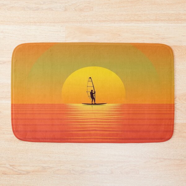 Item preview, Vintage Windsurf Poster T-shirt - Retro Sunset Summer Surf Silhouette. designed and sold by Ralek.