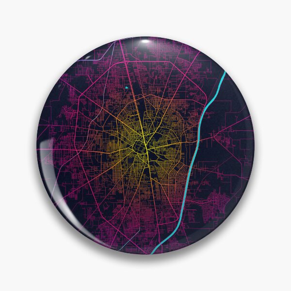 Item preview, Gujranwala City Map of Punjab, Pakistan - Neon designed and sold by deMAP.