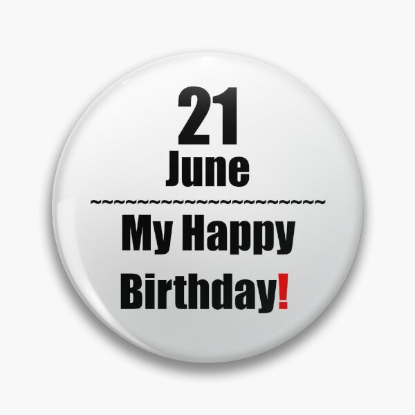 Item preview, 21 June Birthday designed and sold by ariksworld.