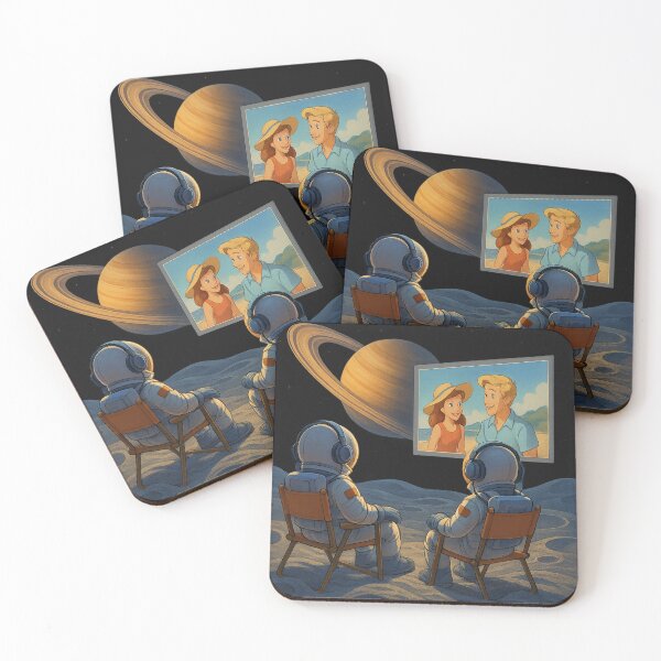 Item preview, Open-Air Cinema in Orbit of the Ringed Planet designed and sold by HEERMANArt.