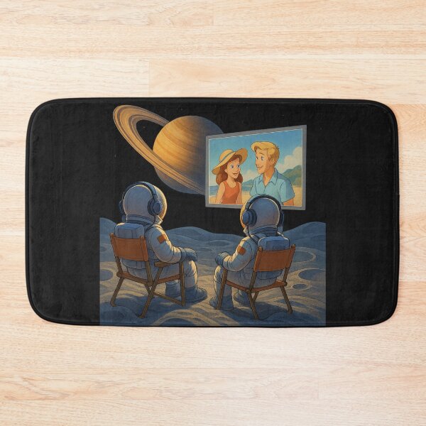 Item preview, Open-Air Cinema in Orbit of the Ringed Planet designed and sold by HEERMANArt.