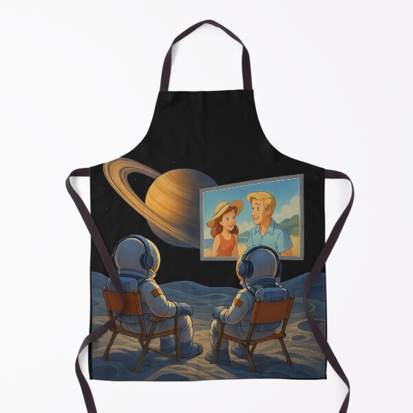 Item preview, Open-Air Cinema in Orbit of the Ringed Planet designed and sold by HEERMANArt.