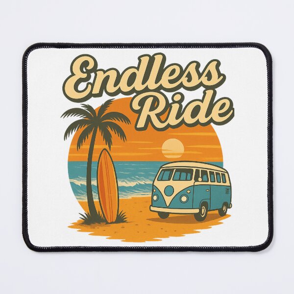 Item preview, Endless Ride Retro Surf Van Sunset Design designed and sold by haitrieuic96.