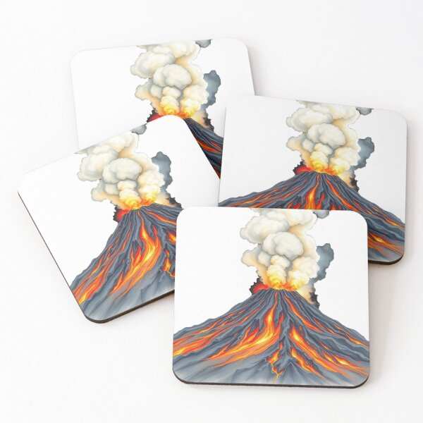 Item preview, Volcanic Eruption Art Print designed and sold by EllDAV777.