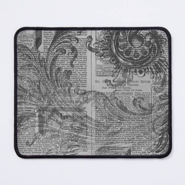 Item preview, Vintage Newspaper Collage with Victorian Ornaments designed and sold by HasHs.