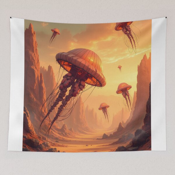 Item preview, Celestial Jellyfish Migration designed and sold by oanaunciuleanu.