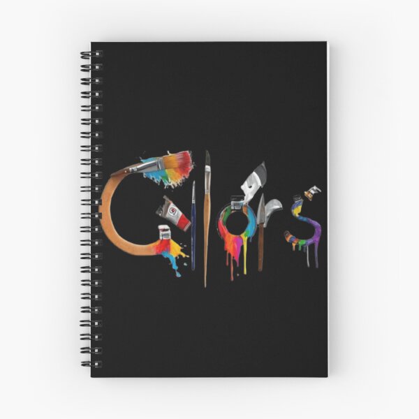 Item preview, Colorful Art Supplies Splashed Across a Black Background designed and sold by logodesigner002.