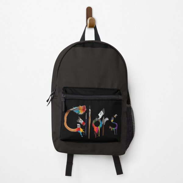 Item preview, Colorful Art Supplies Splashed Across a Black Background designed and sold by logodesigner002.
