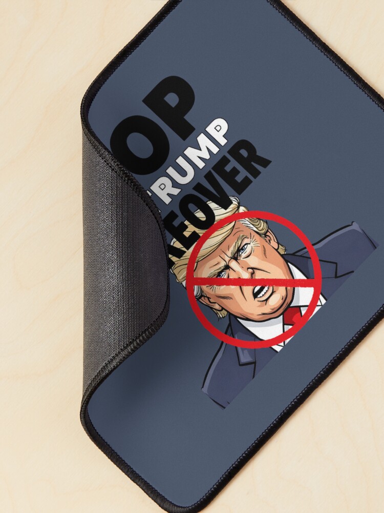 Thumbnail 2 of 5, Mouse Pad, Stop The Trump Takeover designed and sold by HowToCanadian.