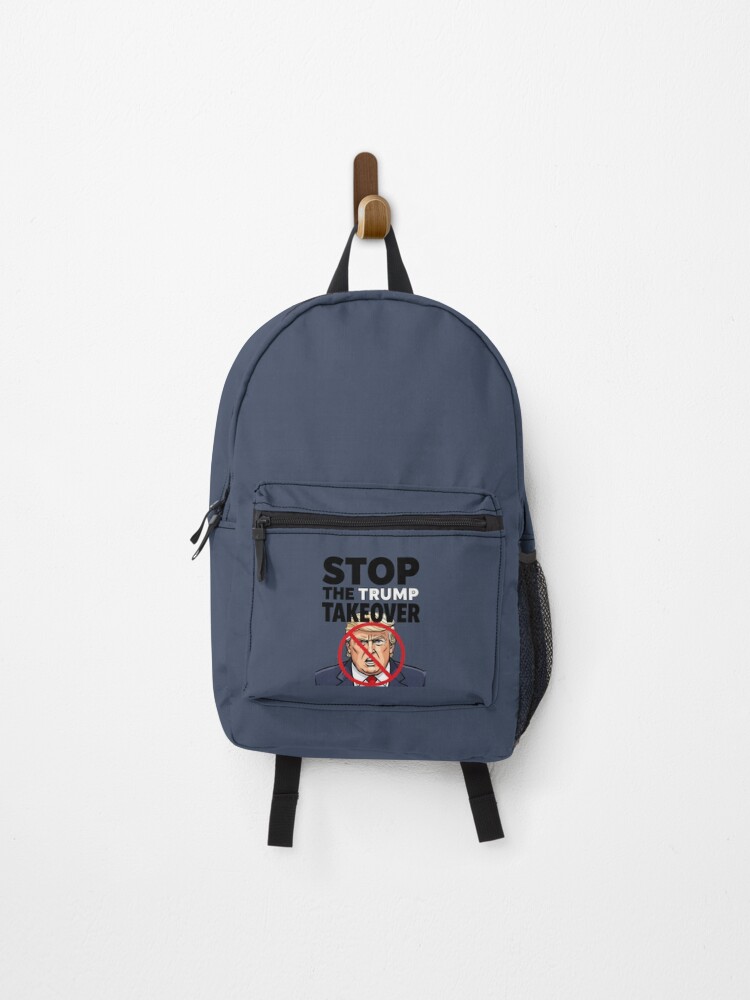 Thumbnail 1 of 3, Backpack, Stop The Trump Takeover designed and sold by HowToCanadian.