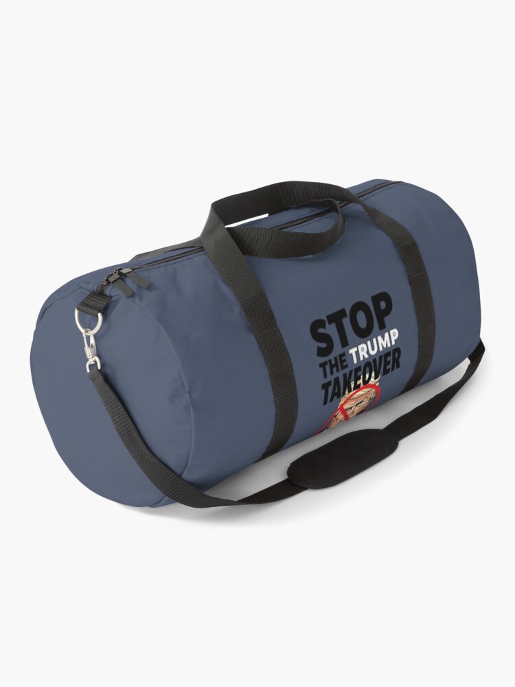 Thumbnail 1 of 3, Duffle Bag, Stop The Trump Takeover designed and sold by HowToCanadian.