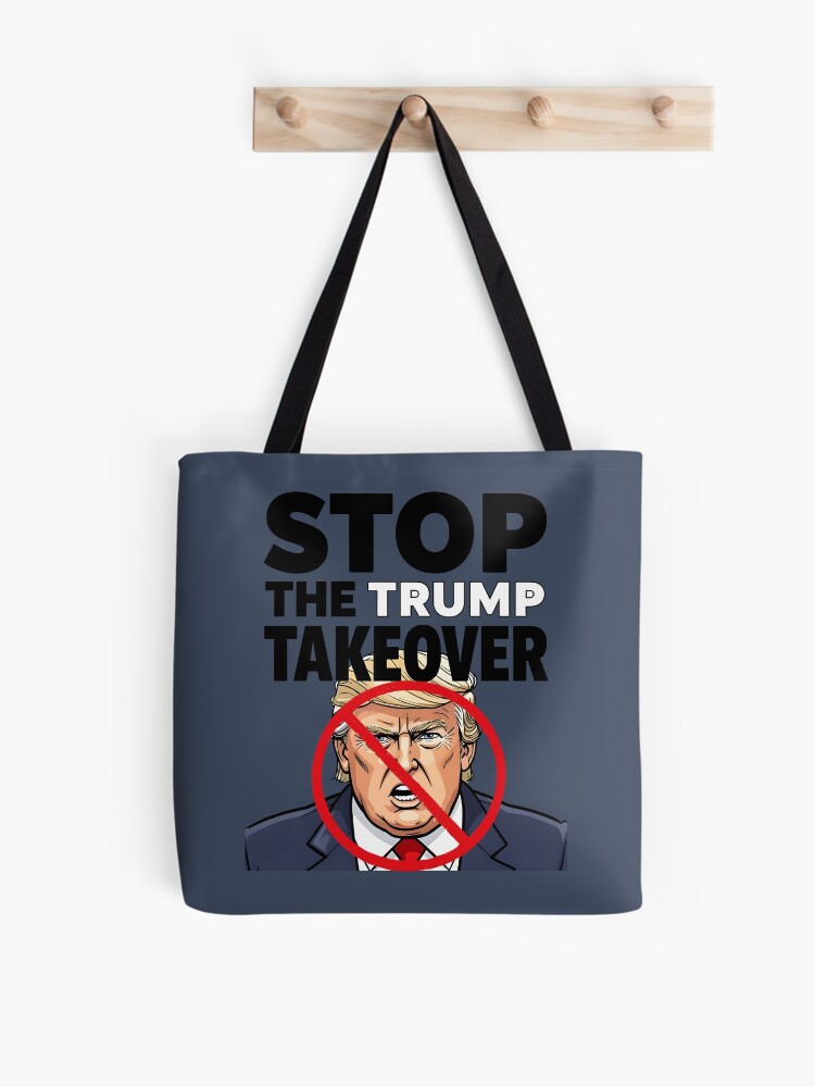 Thumbnail 1 of 2, Tote Bag, Stop The Trump Takeover designed and sold by HowToCanadian.