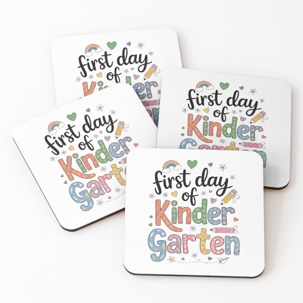 Item preview, Back to School First Day of Kindergarten Girls Teachers designed and sold by BakeryDozen.