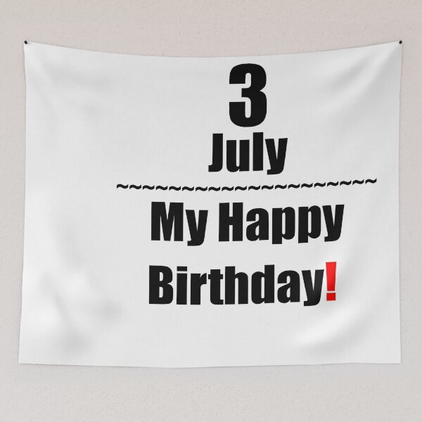 Item preview, 3 July Birthday designed and sold by ariksworld.