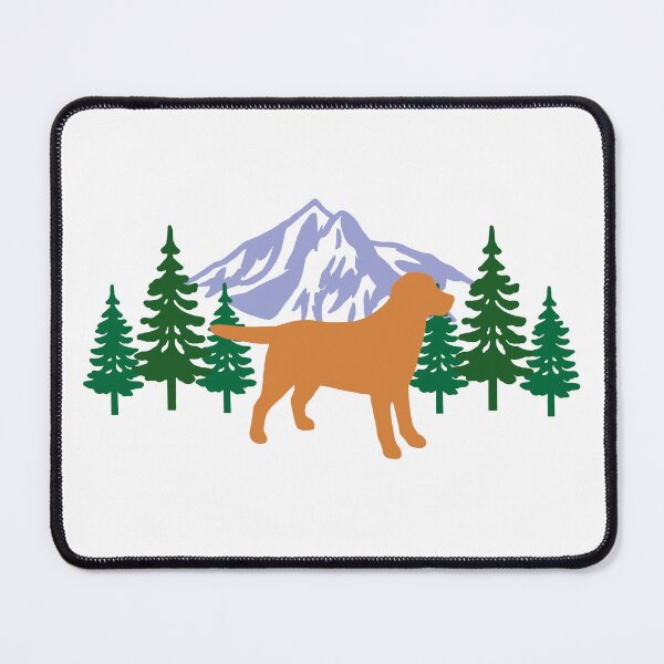 Item preview, Red Fox Labrador Silhouette Evergreen designed and sold by HappyLabradors.