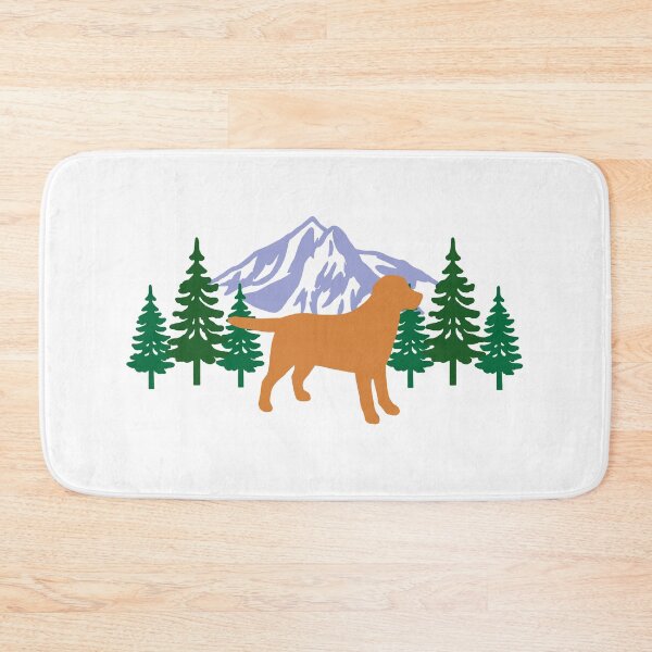 Item preview, Red Fox Labrador Silhouette Evergreen designed and sold by HappyLabradors.