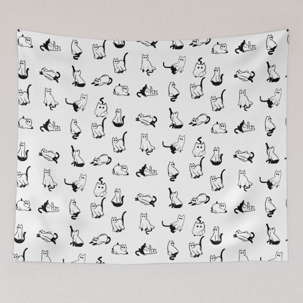 Item preview, Halloween Ghost Cat Cute Retro Spooky Bundle designed and sold by Jcat7.
